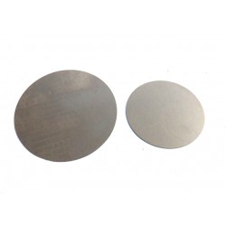 Metallscheiben Stahl-Ronde (DC01) Ø 10 mm x 2 mm mit Doppelklebeband  verzinkt